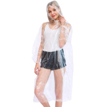 Clear Emergencia Rair impermeable Poncho de lluvia desechable con capó de impermeabilidad espesa para hombres mujeres